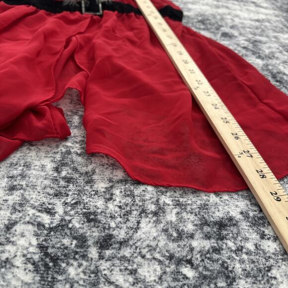 Enchanting Lingerie Sexy Santa Claus Top Women's Top Size Large Christmas Red - Picture 12 of 12